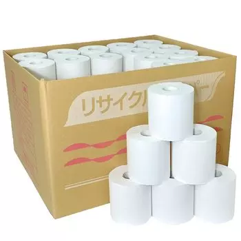 Туалетная бумага одинарная для коммерческого использования 60 двойная продается в Maki Paper, без упаковки, 100 м, штук, без запаха, без добавок, неотбеленная, рулонная,