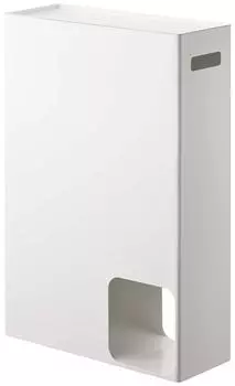 Туалетная бумага Yamazaki Jitsugyo Stocker White W33 x x H48cm Plate 12 Rolls Storage Toilet Slim 2294 (Ямадзаки) приблизительно. Д12.5 белый