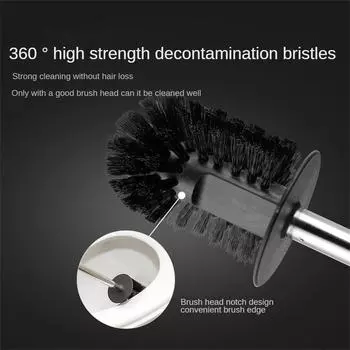 Туалетная щетка белая с сильным моющим эффектом мягкая головка щетки с основанием удобное хранение кухонные чистящие инструменты щетка для чистки