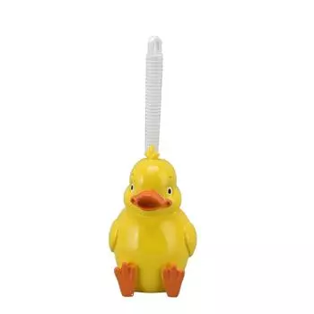 Туалетная щетка Маленькая желтая утка Бесшовная щетка для чистки туалета Глубокая очистка Туалетная щетка для ванной комнаты