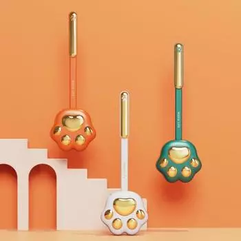 Туалетная щетка с мягкой густой щетиной для чистки мертвых углов, аксессуары для туалета, полезные настенные для ванной комнаты зелёный