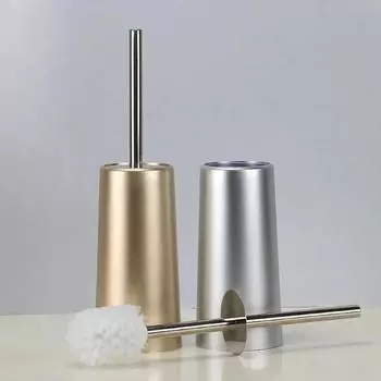 Туалетная щетка золотистого цвета с держателем, креативная щетка в скандинавском стиле для унитаза, щетка для чистки ванной комнаты, аксессуары для ванной, бытовая чистка пола