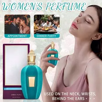 Туалетная вода для женщин Стойкая туалетная вода со свежим натуральным женским ароматом 100 мл One Size синий