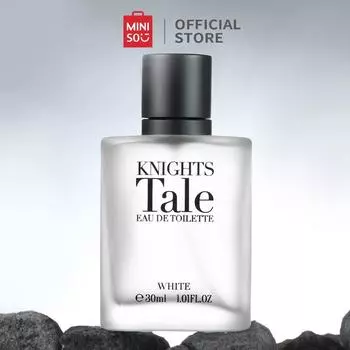 Туалетная вода MINISO Knights Tale Beauty Cosmetic Аромат для мужчин, 30 мл, белый
