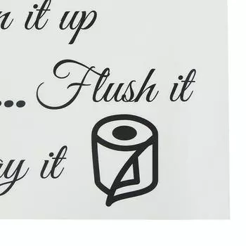 Туалетные правила, съемная наклейка на стену для ванной комнаты, виниловые художественные наклейки, сделай сам, домашний деко