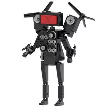 Туалетный блок Skibidi Игрушки для туалета Skibidi предметы для коллекционирования, сетка, аниме, строительные блоки, возраст 6+ (Телеведущий Титан)