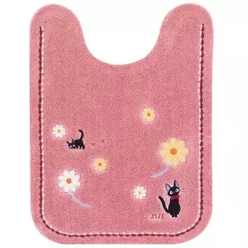 Туалетный коврик Hana Sanpo от Senko Delivery Service 80 x 60 см, розовый, с персонажем Gigi Cat Ghibli 12766 Kiki s, прибл. розовый