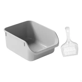 Туалетный лоток для кошек, антипригарный лоток для котят жёлтый