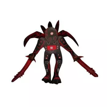 Туалетный мужчина издевается над плюшевыми игрушечными куклами, креативными декоративными подарочными украшениями One Size красный