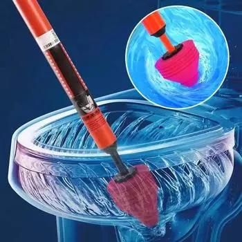 Туалетный очиститель с присоской Подъемники для унитазов Профессиональный туалетный вантуз Tenda Вантуз Camper Присоски для ванной комнаты AllPressure красный