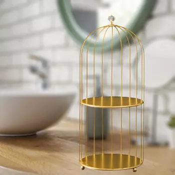 Туалетный столик для спальни. Простая полка для хранения из кованого железа. Настольный продукт для ухода за кожей.