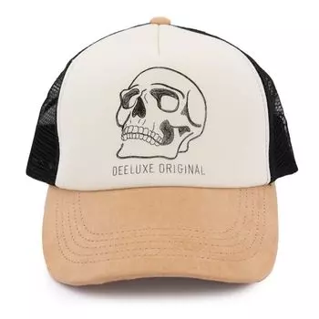 Тюбетейка бежевая черно-белая сетка Мужской DEELUXE 74 Taille unique белый