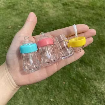 Тюбик для губной помады DIY Форма бутылки молока Бутылка для блеска для губ Многоразовая бутылка Пустой тюбик для блеска для губ