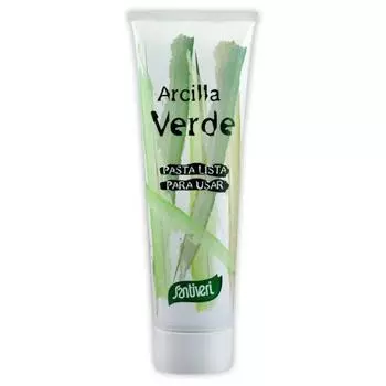 Тюбик с зеленой глиняной пастой Santiveri 400 г