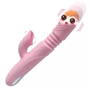 TUENSW Electric Vibrator for Direct Hit types of expansion and contraction 10 types of tongue licking Multiple foreplay powerful silicone soft USB for