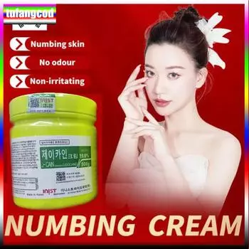 Tufangcod 500 г анестетик для татуировки, быстро вызывающий онемение кожи, 19,8% желтый крем, полуперманентный зелёный