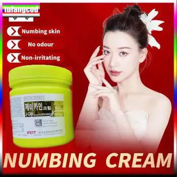 Tufangcod 500 г анестетик для татуировки, быстро вызывающий онемение кожи, 50% желтый крем, полуперманентный золотой