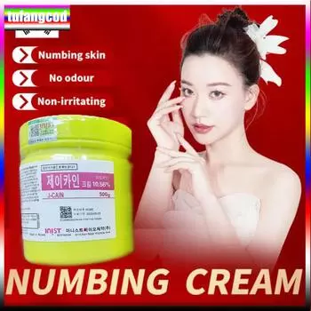 tufangcod 500 г Анестезирующее средство для татуировок, быстрое обезболивание кожи, 10,56% желтый крем, полуперманентный красный