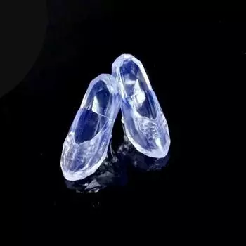 Туфли Барби, игрушечные аксессуары, 1 пара, акция, пара туфель с кристаллами, туфли на высоком каблуке, кукольная обувь, прозрачные хрустальные куклы Барби синий