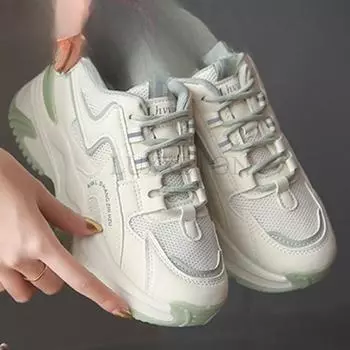 Туфли Dad Shoes на толстой подошве с дышащей и удобной сетчатой поверхностью. Модная и универсальная повседневная спортивная обувь. 35