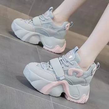 Туфли Daddy Shoes на толстой подошве, женские, осенние, повседневные, с толстой подошвой и внутренним подъемом 33 розовый