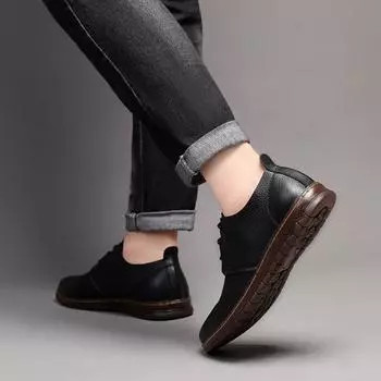 Туфли деловые мужские повседневные туфли лоферы мужские кожаные классические оригинальные летние распродажи 2024 года тренд новые удобные 38