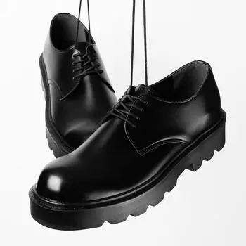 Туфли дерби Steps ST317 Cepheus с воздушным шаром и круглым носком, глянцевый черный-ST317 250