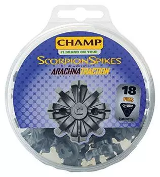 Туфли для гольфа CHAMP Studs Scorpion LT Silver (Q-LOK) С-82 серебряный