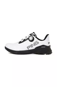 Туфли для гольфа x Черный см [Ping Apparel] (тип шипа/тип циферблата) / Мужской / 621-4192503 031_Белый 26.5