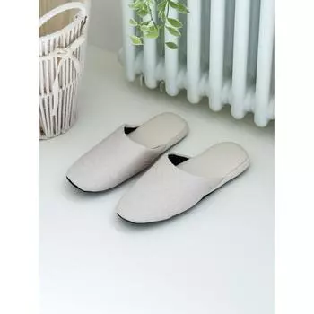 Туфли для гостиной Daiso Leather Feel Woven 220 240 мм Ivory