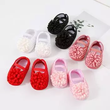 Туфли для маленьких девочек, украшенные цветами, туфли принцессы, детская обувь 11