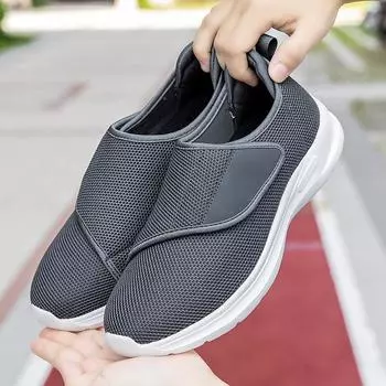 Туфли для мам с широкими носками, женские широкие толстые ноги, обувь для ходьбы для людей среднего и пожилого возраста, удобно наступать на дерьмо, вальгусная деформация большого пальца, большая кость стопы 35