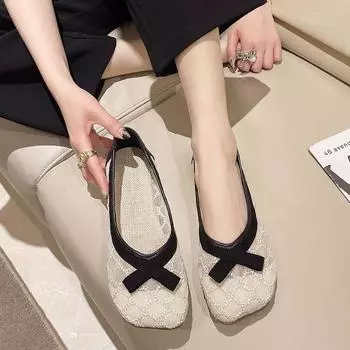 Туфли для женщин 2024 года, квадратный носок, женская летняя обувь с бантом, прозрачный зеленый, прозрачный, отпуск, Beau Today 39, мода, последняя, A 35