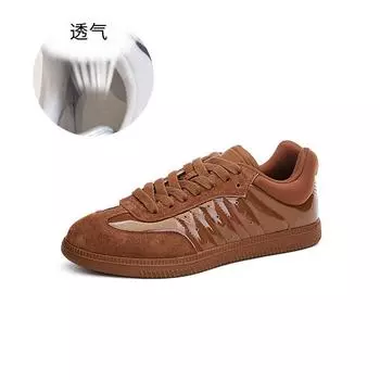 Туфли Forrest Gump из натуральной кожи, новинка весны 2025 года, спортивная обувь на плоской подошве, универсальная обувь для детей, повседневная обувь для морального тренинга, модная женская обувь 35