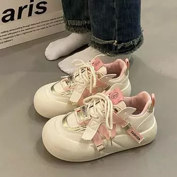 Туфли «Хлеб» женские осенние «Джокер» на толстой подошве Студенческие Спорт и Досуг. 35 чёрный