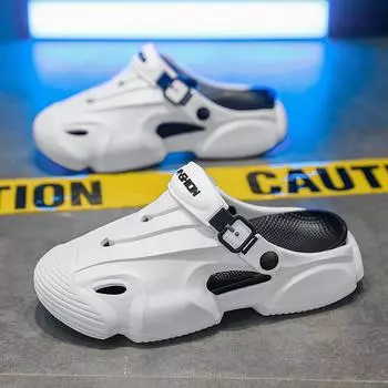 Туфли Hole мужские летние нескользящие и износостойкие тапочки-мешки мужские спортивные с мягкой подошвой большого размера пляжные классные 38