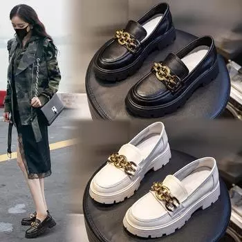 Туфли из натуральной кожи для женщин 2024 года, роскошные женские туфли-лодочки на платформе, женские дизайнерские кроссовки на каблуках, черные туфли для вечеринок, новые 35 чёрный