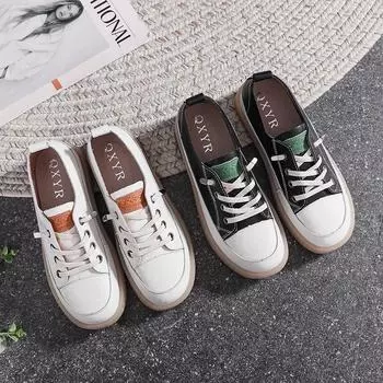 Туфли из натуральной кожи с плоской подошвой, круглым носком, с низкой посадкой, удобные, дышащие, с мягкой подошвой, повседневные туфли для сёрфинга 35 чёрный