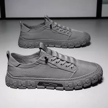 Туфли из ткани Ice Silk Cloth мужские дышащие ленивые туфли весенние мужские туфли корейской версии 44 серый