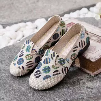 Туфли из ткани One-Step Beijing: Нескользящая, мягкая подошва, повседневная рабочая обувь 40