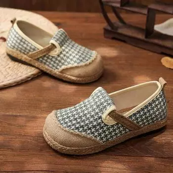 Туфли из ткани синели. Удобная и дышащая обувь. Женская модная женская обувь в стиле ретро в этническом стиле. 37 светло-зеленый