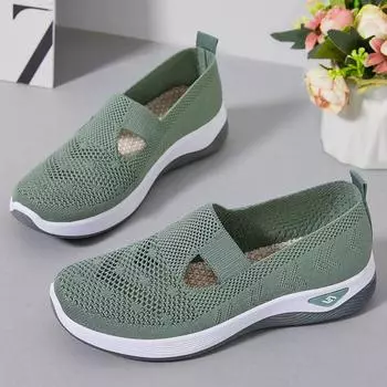 Туфли Летние женские туфли-лодочки Туфли из ткани Old Beijing Туфли с сетчатым носком и мелким вырезом Легкие и удобные повседневные туфли 36