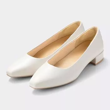 Туфли-лодочки GU by Uniqlo Marshmallow на низком каблуке, каблук 2,3 см.
