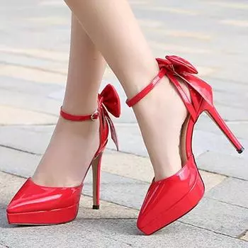 Туфли-лодочки на высоком каблуке во французском стиле, женские, универсальные, на шпильке, с бантом и заостренным носком, с неглубоким горлом, свадебные туфли 39 белый