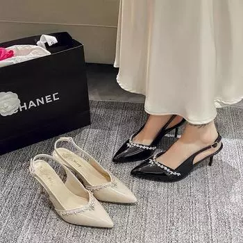 Туфли-лодочки сексуальные с острым носком на высоком каблуке свадебные туфли для женщин телесного цвета летние босоножки со стразами на шпильках 35