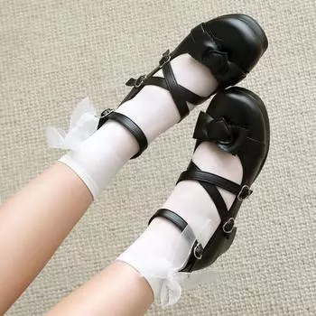 Туфли-лодочки в стиле Лолита для женщин, туфли Мэри Джейн на платформе, с толстым каблуком и ремешком на щиколотке, униформа, туфли-оксфорды в готическом стиле, большой размер 48 35