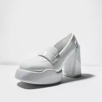 Туфли-лоферы на толстой платформе, лакированные туфли на каблуке, повседневные туфли из лакированной кожи, женские офисные туфли в японском стиле Лолита, черные, белые, каблуки 2024 35 красный