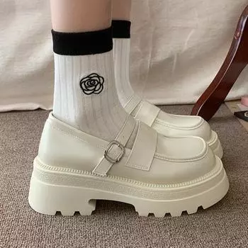 Туфли Лолиты на платформе, лидер продаж, весенняя женская обувь из лакированной кожи, женская обувь Мэри Джейн с круглым носком, Zapatos Para Mujeres 35