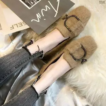 Туфли Mao Mao маленького размера 313233 на плоской подошве 2024 новые модные и удобные черные туфли Mao Mao большого размера 42 30