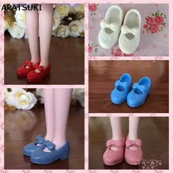 Туфли Мэри Джейн для кукол Блайт 1:6 красивых туфель с бантом для кукольного домика Licca, мини-туфли для кукол BJD 1/6, аксессуары розовый